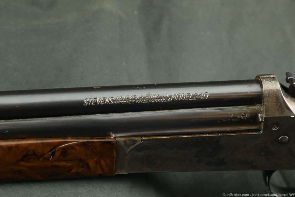 Stevens Model 240 .410 GA Over Under O/U 26” Double Shotgun, Broken Stock-img-18