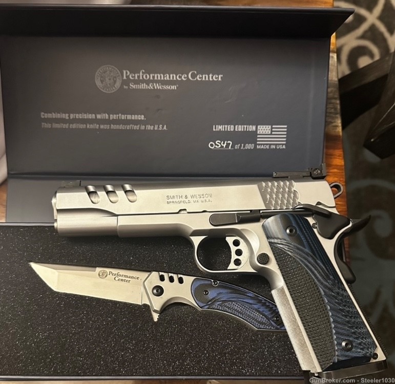 Smith & Wesson 1911 SW1911 Performance Center Knife limited edition-img-4