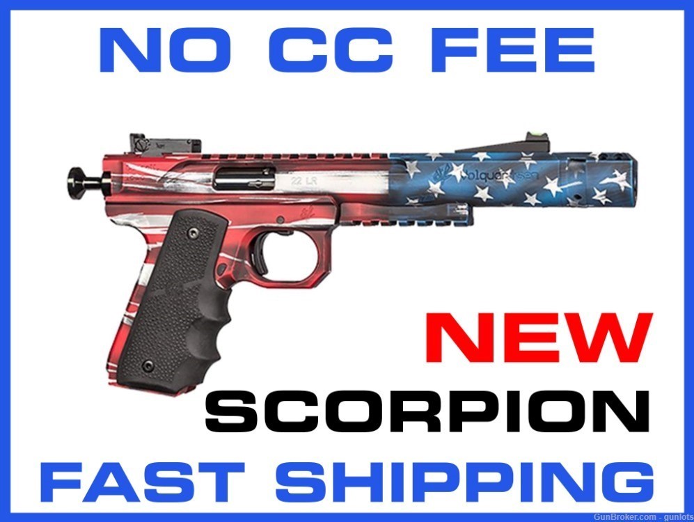 Volquartsen Scorpion 22LR 6" American Flag Scorpion Volquartsen-img-0
