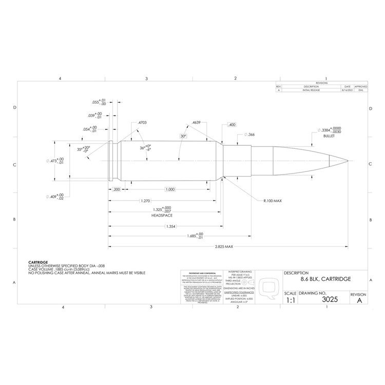 FAXON RemAge 8.6 BLK 16in Bolt Action Rifle Barrel (700B863N16NMQ)-img-6