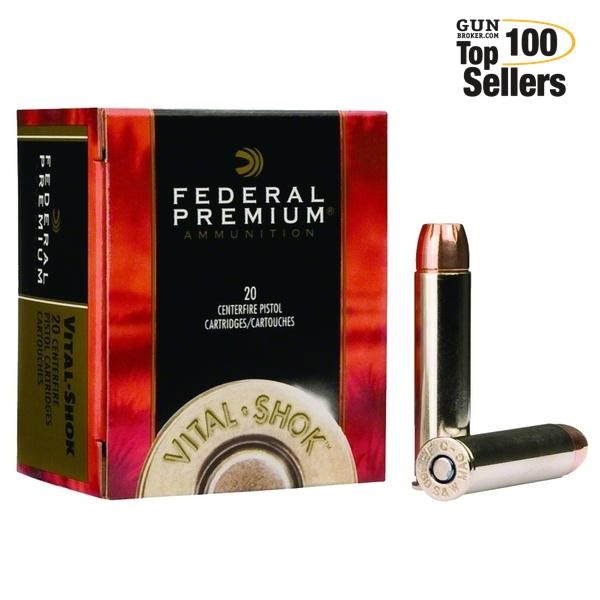 FEDERAL Vital-Shok 460 S&W Mag 300 Grain Swift A-Frame 20rd Box Ammo P460SA-img-0