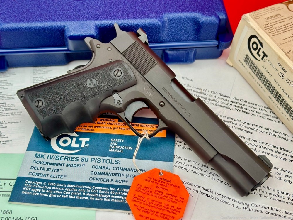 SUPER RARE 1993 COLT "NIGHT GOVERNMENT" 45ACP MATTE |* #15 OF 300 *| NIB!-img-6