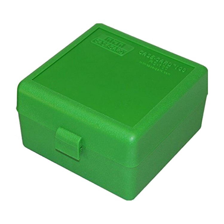 MTM Flip-Top 223 204 Ruger 6x47 100 Round Green Ammo Box (RS-100-10)-img-1