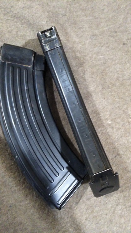 (2) Zastava M70 AK 47 30 round magazines blued steel -img-0