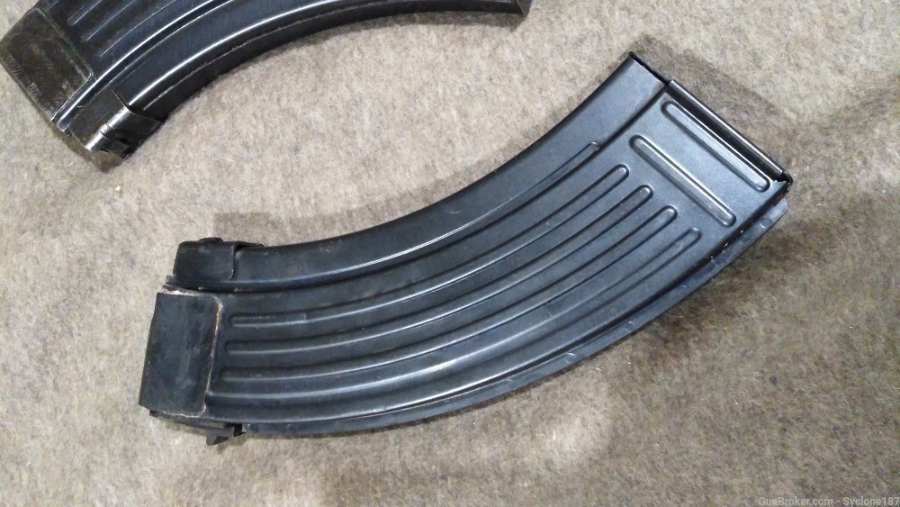 (2) Zastava M70 AK 47 30 round magazines blued steel -img-1