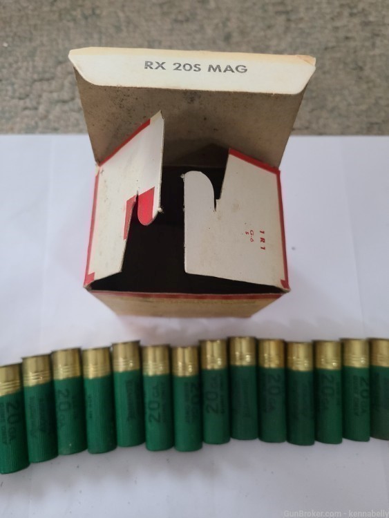 Vintage FULL BOX Remington Kleanbore 20 gauge MAGNUM Shotgun Shells-img-5