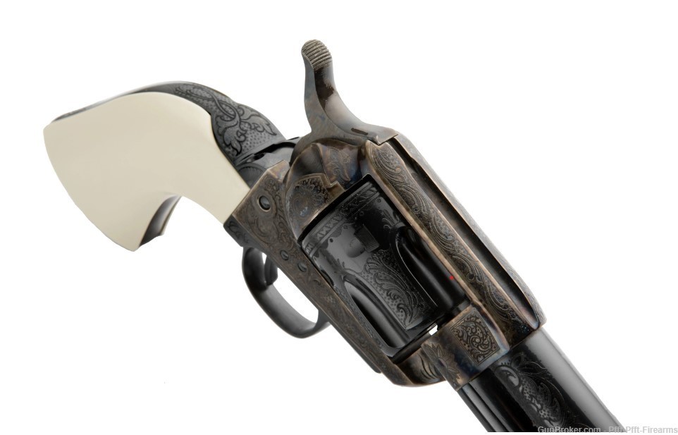 Pietta 1873 Del Rio Deluxe 45 Colt Engraved Revolver-img-2