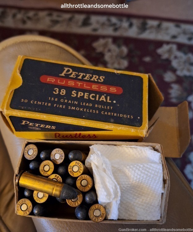 (23) rounds factory Peters 38 special in original box-img-1