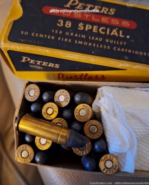 (23) rounds factory Peters 38 special in original box-img-0