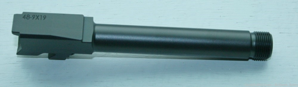 Barrel for Glock 48 Threaded DLC Black Stainless 9mm 9x19-img-0