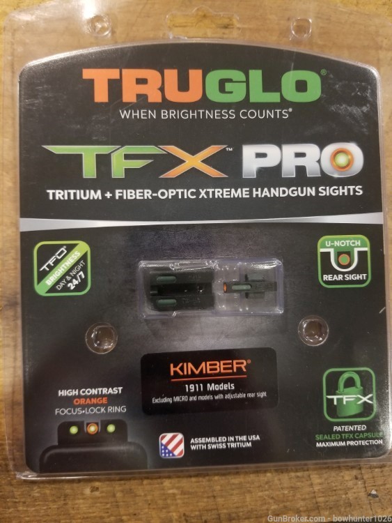TruGlo TFX Pro Tritium Fiber Optic Sights-img-0