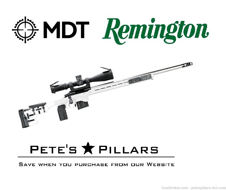 MDT Remington 700 ACC Chassis System Stock Stormtrooper White 103734-WHT-img-0