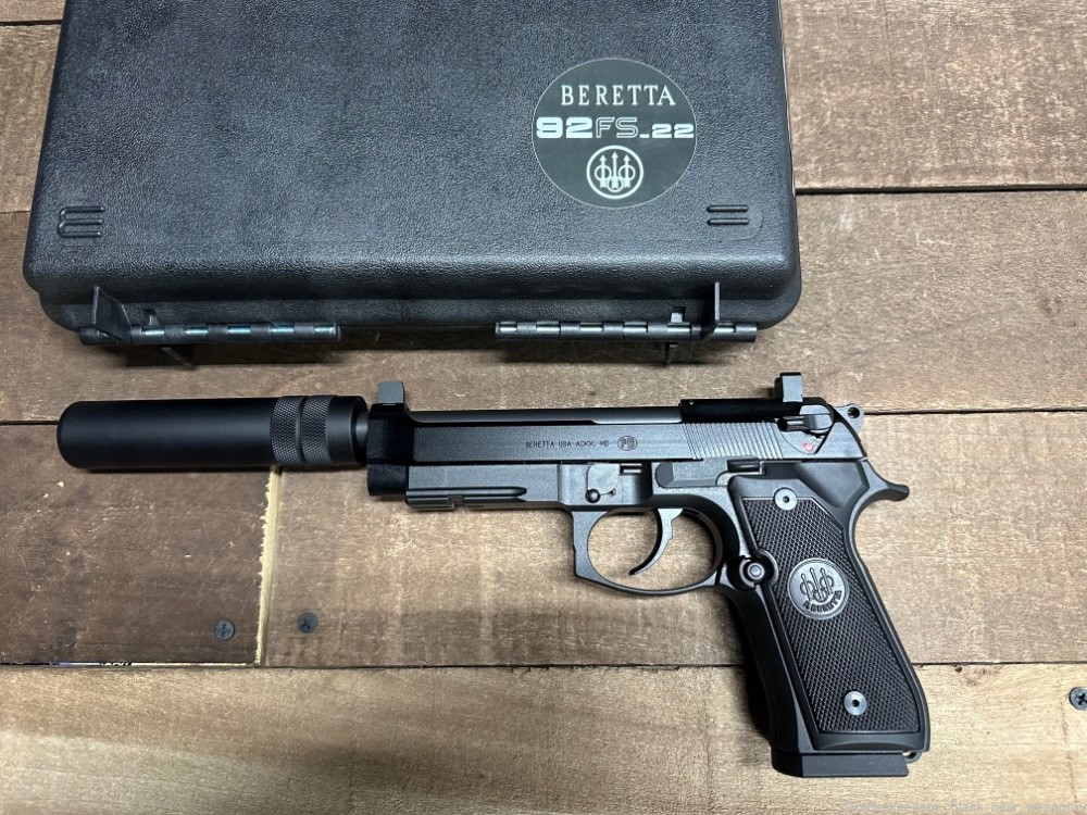 Beretta 92FS .22LR w/ Faux Suppressor, DA/SA, $25 SHIPPING-img-0