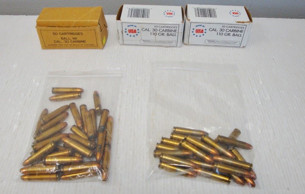 Lot Of 192 Rounds Of 30 Carbine Ammo - Excellent Condition-img-0