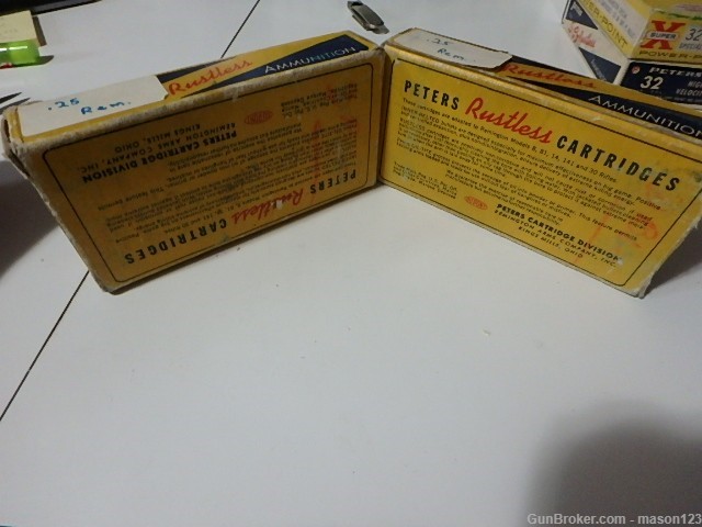 2 OLD BOXES PETERS IN 25 REMINGTON117 GR INNER BELTED  TOTAL 39 RDS-img-4