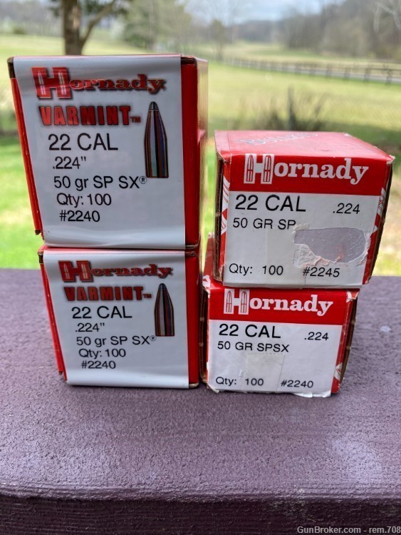 Hornady 22 caliber .224 50 grain SPSX and SP bullets-img-0