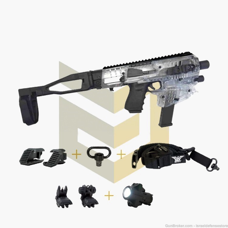 Advanced CANIK TP9 MCK Micro Roni Conversion Kit Stabilizing Brace Clear-img-0