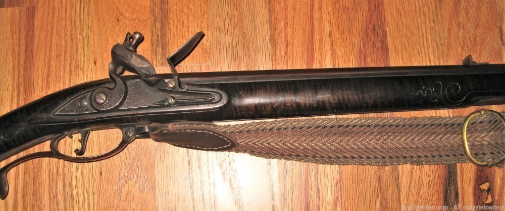 Colonial Period Flintlock Rifle, 54 Cal, Mike Brooks, 44" Swamped Barrel-img-2