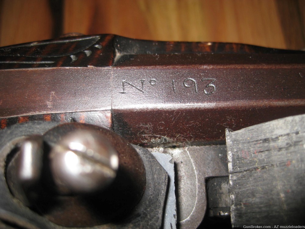 Colonial Period Flintlock Rifle, 54 Cal, Mike Brooks, 44" Swamped Barrel-img-12