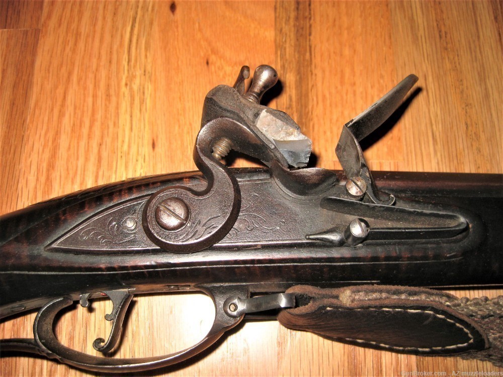 Colonial Period Flintlock Rifle, 54 Cal, Mike Brooks, 44" Swamped Barrel-img-11