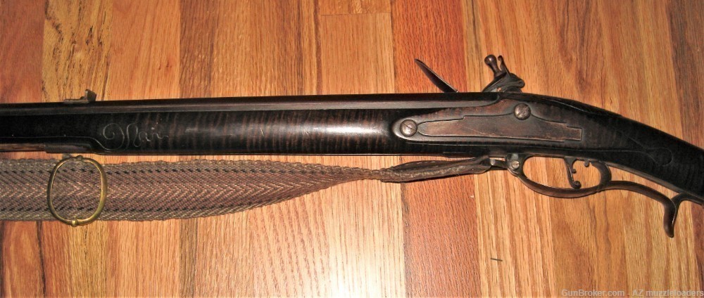 Colonial Period Flintlock Rifle, 54 Cal, Mike Brooks, 44" Swamped Barrel-img-5