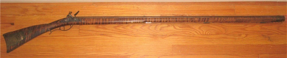 P Gonter Original Rifle, 1800 Flintlock, 46" Swamped.  Muzzleloader-img-0