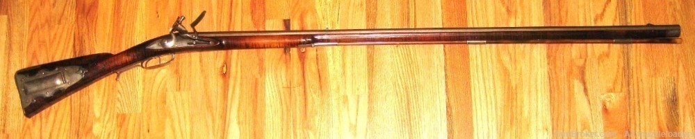 Chuck Edwards Early Flintlock Rifle, 54 Cal, Swamped Barrel, Chamber's Lock-img-0