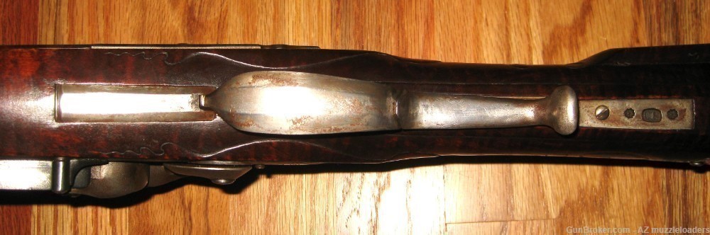 Chuck Edwards Early Flintlock Rifle, 54 Cal, Swamped Barrel, Chamber's Lock-img-15