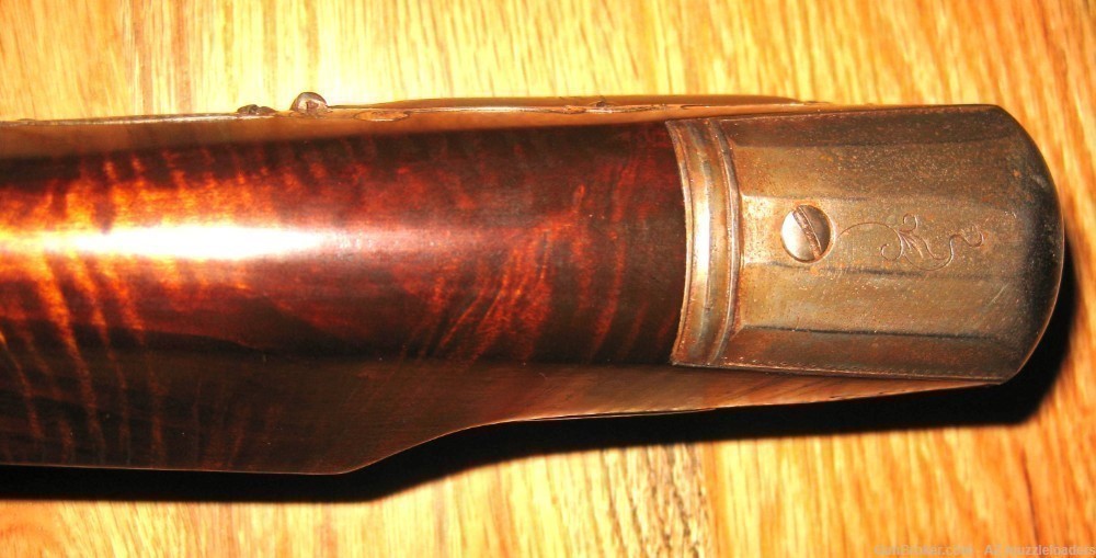 Chuck Edwards Early Flintlock Rifle, 54 Cal, Swamped Barrel, Chamber's Lock-img-19
