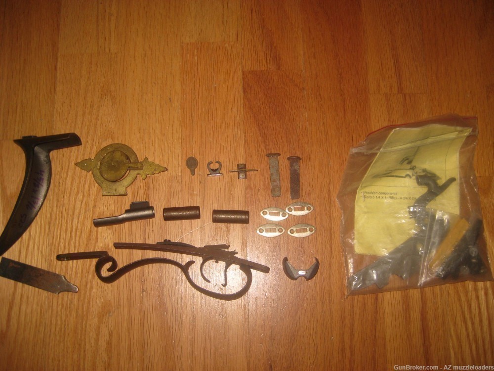 Muzzleloader Hawken Rifle Parts Set, GRRW Barrel, Siler Lock, Black Powder-img-2