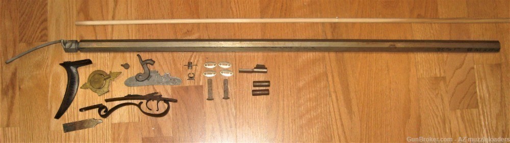 Muzzleloader Hawken Rifle Parts Set, GRRW Barrel, Siler Lock, Black Powder-img-0