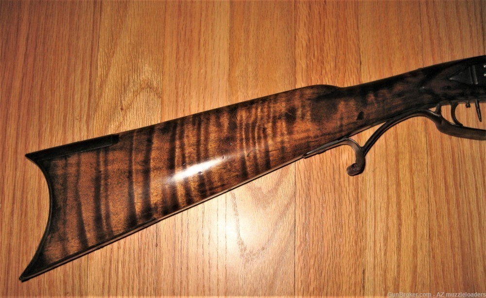 Custom Southern Mountain Rifle, Siler Lock, Curly Maple, 40 Cal, Flintlock-img-2