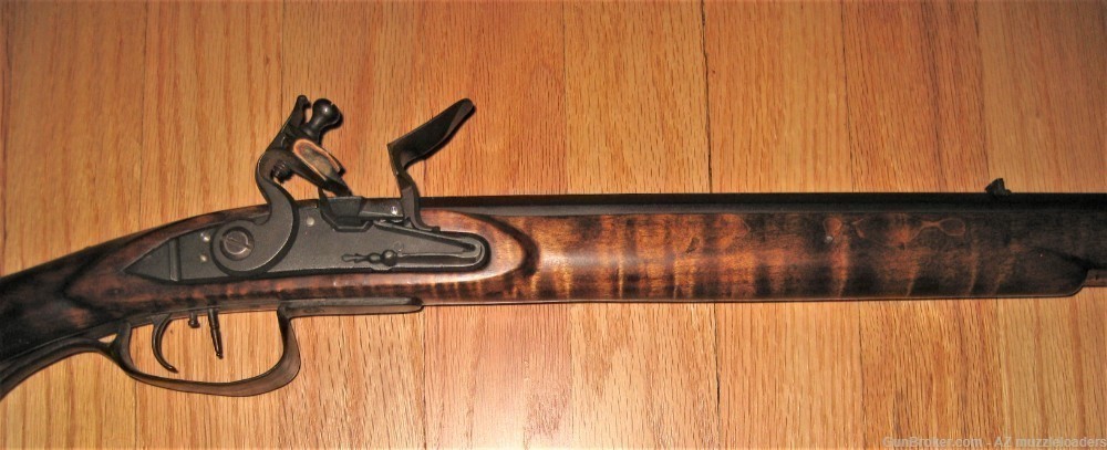 Custom Southern Mountain Rifle, Siler Lock, Curly Maple, 40 Cal, Flintlock-img-0