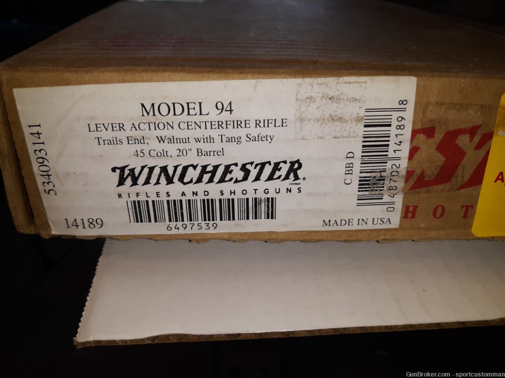 Winchester 94 Trails End 45 Colt Saddle Ring Carbine NIB-img-28