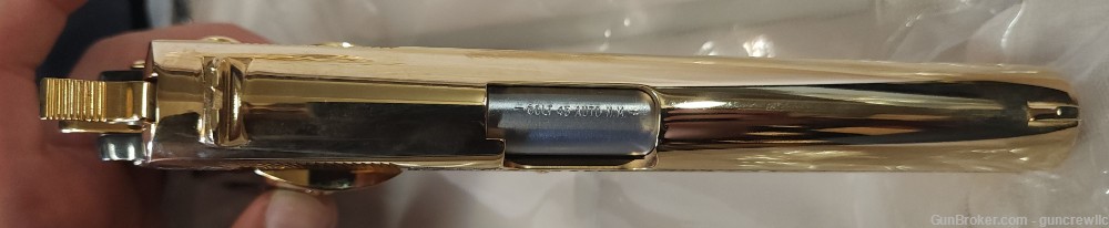 Colt Seattle Engraving Pancho Villa 24K Gold Black Chrome TT 45ACP Layaway-img-18