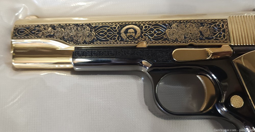 Colt Seattle Engraving Pancho Villa 24K Gold Black Chrome TT 45ACP Layaway-img-8