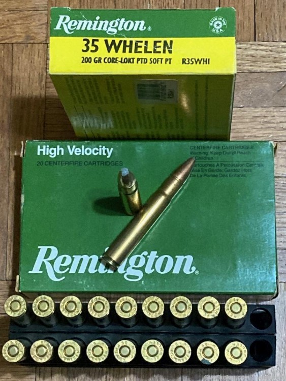 35 Whelen Remington High Velocity 200 gr PSP Rifle Ammo 40 rds R35WH1-img-2