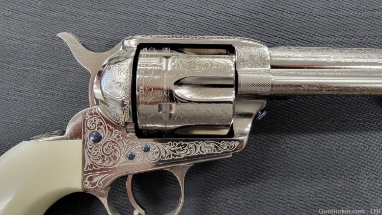 Stoeger 1873 Cattleman .45 Colt 5.5" Single Action, Engraved-img-5