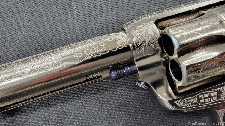 Stoeger 1873 Cattleman .45 Colt 5.5" Single Action, Engraved-img-3