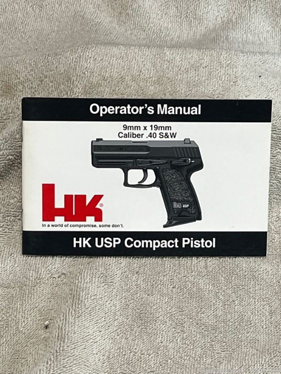 Heckler & Koch  HK USP Compact 9mm or 40 S&W Operator's Manual-img-1