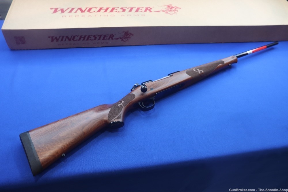 Winchester Model 70 Featherweight Rifle 243WIN 22" Checkered Wood Blued 243-img-0