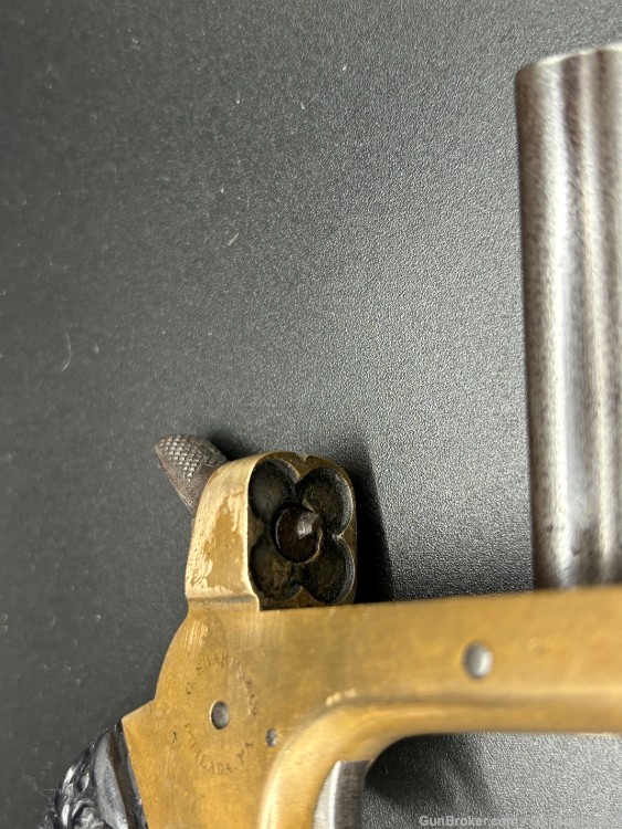 ANTIQUE Rare Sharps 4-Shot pepperbox pistol Model1 in .22 Rimfire-img-9