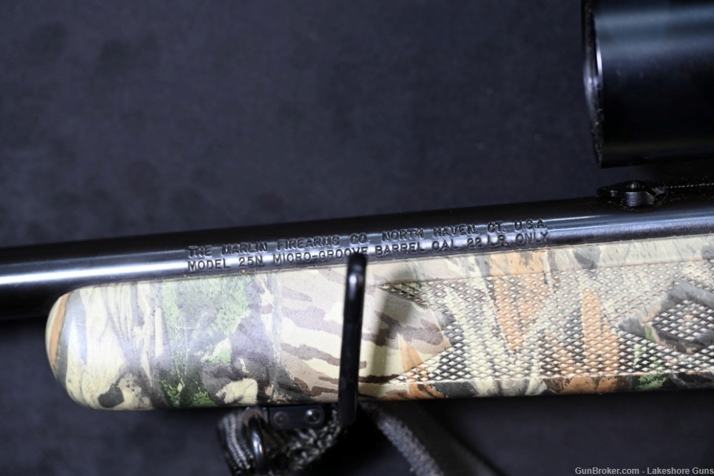 Marlin 25N .22LR Camo Stock NICE! Hard to find! JM Stamped-img-12
