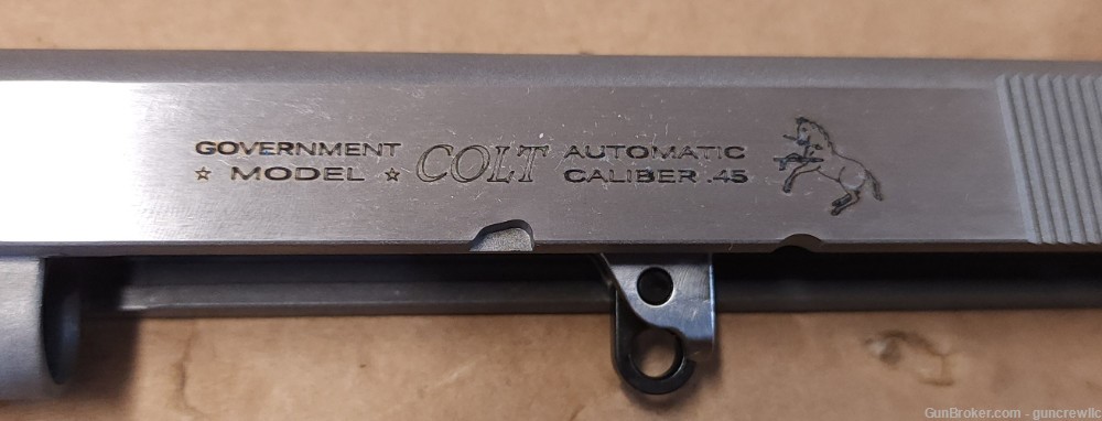  Colt 1911 Series 70 Complete Slide SS National Match Barrel NM 5" 45ACP-img-2