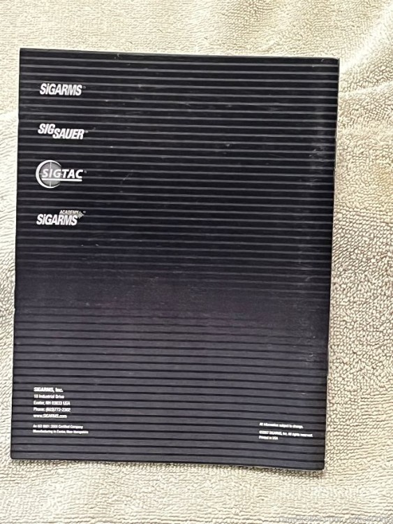 Sigarms Products Portfolio cataloge 2007 sig sauer-img-1