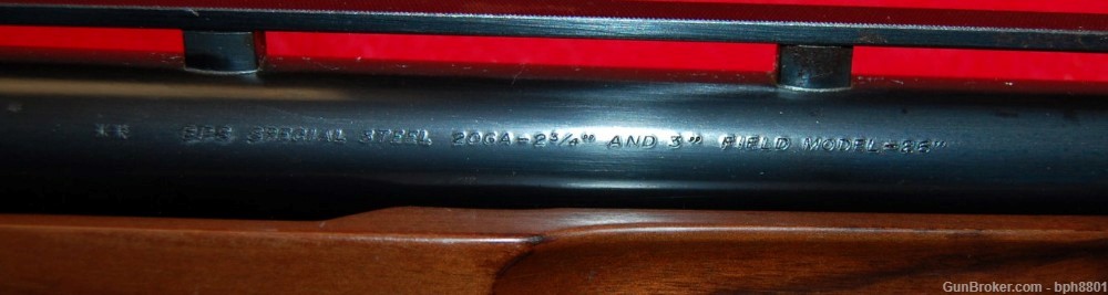 Browning BPS Field Model Pump Action Shotgun in 20 Gauge 26" -img-3