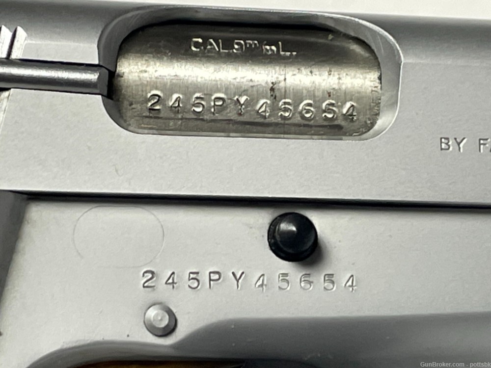 Browning Hi Power 9mm Stainless Semi-Auto Pistol  RARE-img-1