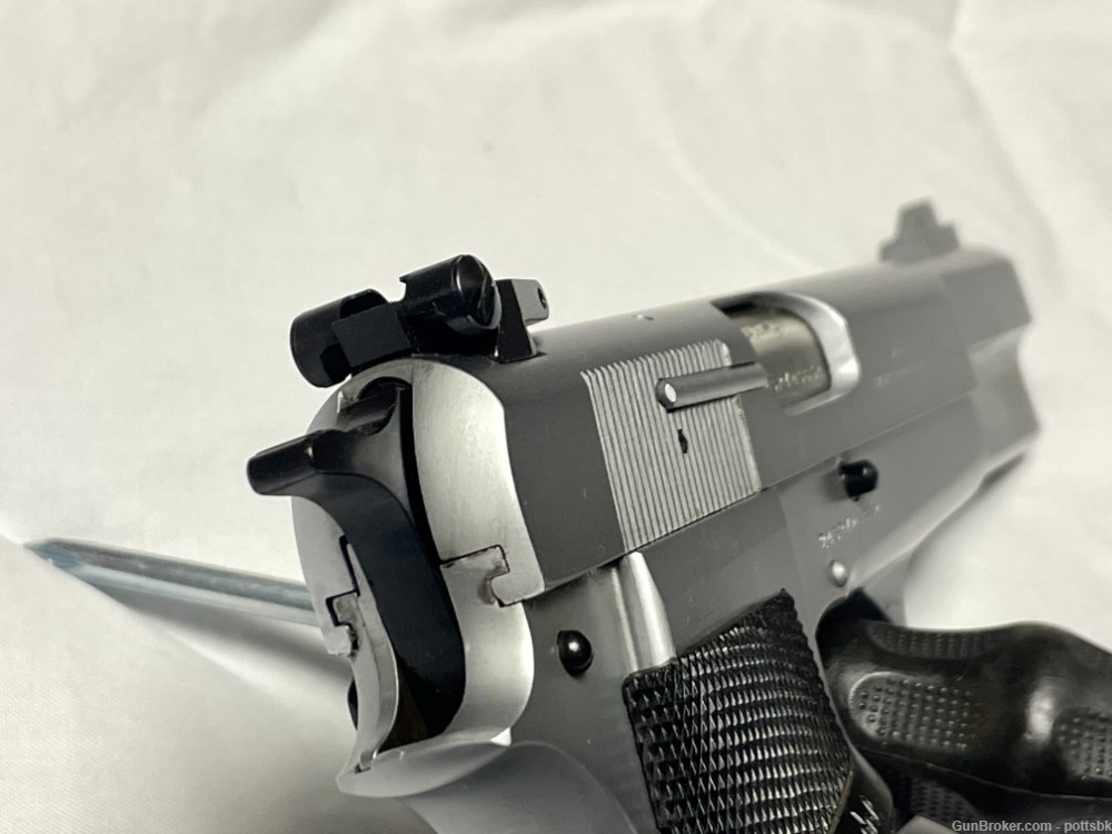 Browning Hi Power 9mm Stainless Semi-Auto Pistol  RARE-img-3