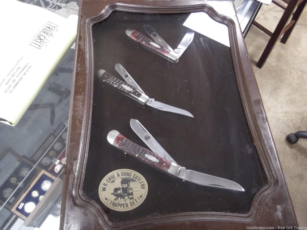 Case Trapper set 1983 Display 3 knives-img-6