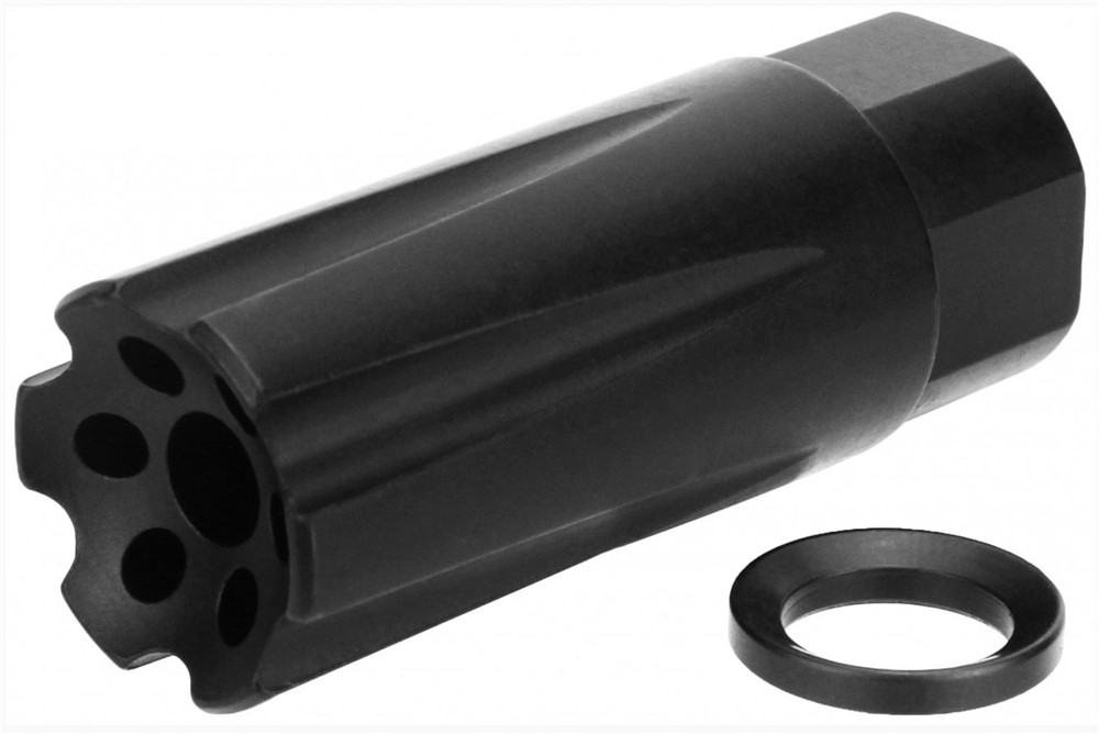 TacFire Linear Compensator Black Nitride Steel with 1/2-28 tpi Threads, 2.2-img-0